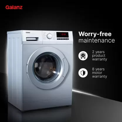 Galanz 7 kg Quick Wash Fully Automatic Front Load Washing Machine with In-built Heater Silver  (XQG70-F712DE)(OPEN BOX) Galanz 7 kg Quick Wash Fully Automatic Front Load Washing Machine with In-built Heater Silver  (XQG70-F712DE)(OPEN BOX)